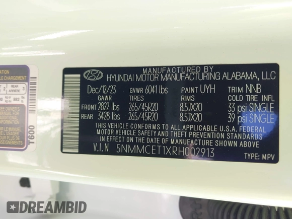 2024 Genesis GV70 Advanced with VIN 5NMMCET1XRH002913, listed as a IAAI auction lot 41959174 with 8,207 mi miles and . Bid and sale history available at DreamBid. Image 9.
