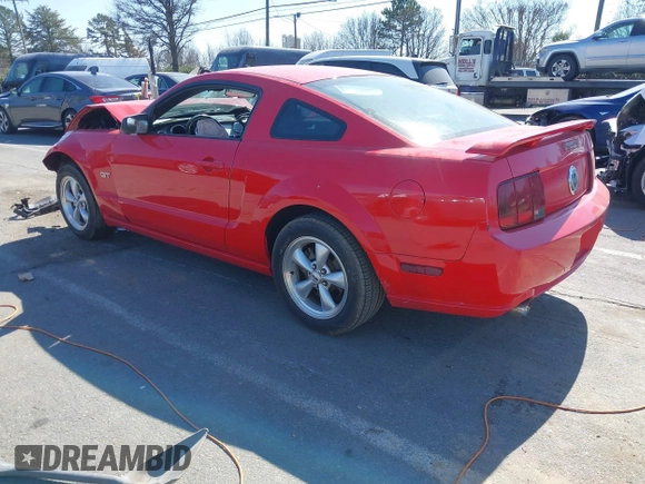 2007 Ford Mustang GT Deluxe with VIN 1ZVFT82H075202723, listed as a IAAI auction lot 41654473 with 148,362 mi miles. Bid and sale history available at carsss.com. Image 3.