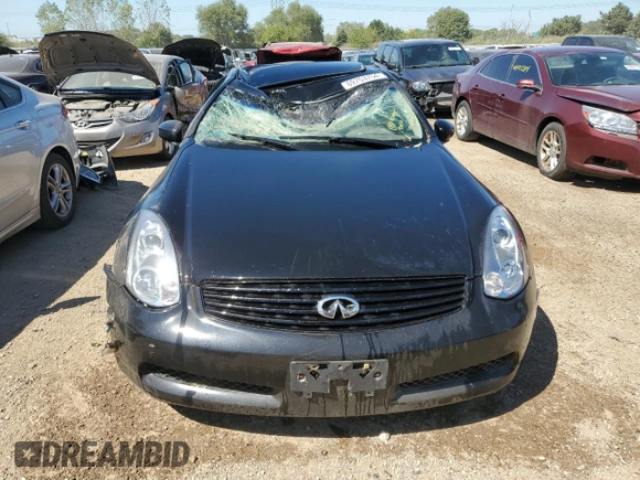 2006 Infiniti G35 Coupe with VIN JNKCV54EX6M715644, listed as a Copart auction lot 69753754 with 134,445 mi miles and Salvage Title. Bid and sale history available at carsss.com. Image 5.