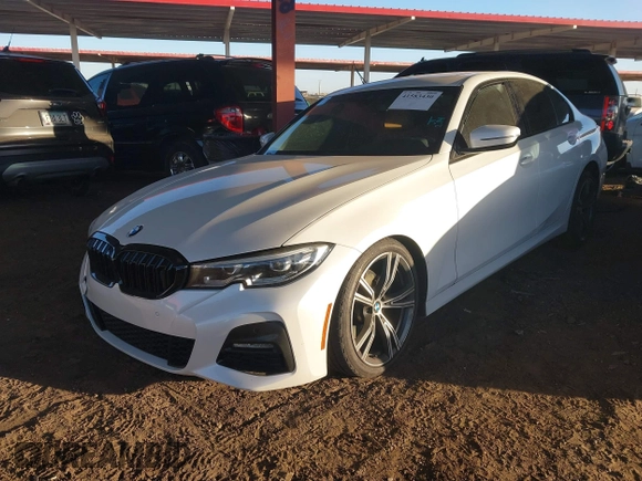 2021 BMW 3 Series 330i with VIN 3MW5R1J01M8B72403, listed as a IAAI auction lot 41583430 with 51,399 mi miles. Bid and sale history available at carsss.com. Image 17.