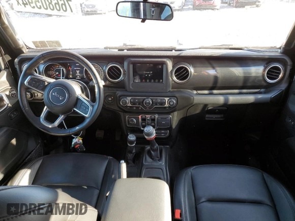 2021 Jeep Wrangler Unlimited Sahara High Altitude with VIN 1C4HJXEG4MW844446, listed as a Copart auction lot 76680594 with 27,124 mi miles and Salvage title. Bid and sale history available at DreamBid. Image 8.
