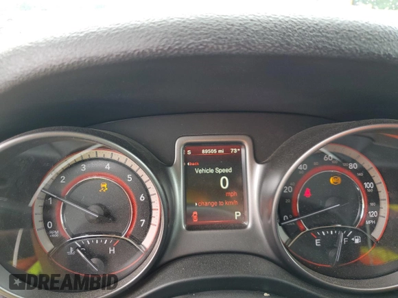 2017 Dodge Journey Crossroad Plus with VIN 3C4PDCGG4HT564594, listed as a Copart auction lot 56934145 with 89,505 mi miles and Salvage title. Bid and sale history available at DreamBid. Image 9.