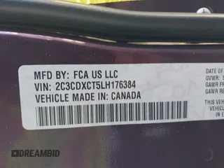 2020 Dodge Charger R/T with VIN 2C3CDXCT5LH176384, listed as a IAAI auction lot 42488528 with 29,061 mi miles and . Bid and sale history available at DreamBid. Image 9.