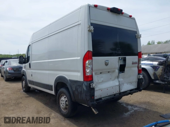 2019 Ram ProMaster Cargo with VIN 3C6TRVBG7KE525665, listed as a IAAI auction lot 42104995 with 144,125 mi miles and . Bid and sale history available at carsss.com. Image 3.