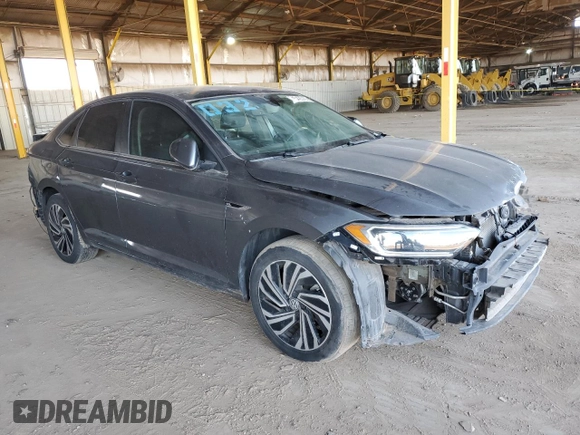 2021 Volkswagen Jetta SEL with VIN 3VWE57BU5MM030871, listed as a Copart auction lot 48423765 with 67,387 mi miles and Salvage title. Bid and sale history available at DreamBid. Image 4.