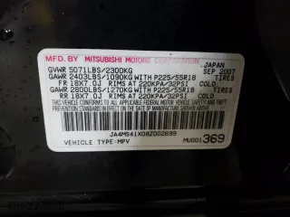 2008 Mitsubishi Outlander XLS with VIN JA4MS41X08Z002699, listed as a Copart auction lot 41884635 with 147,350 mi miles and Salvage Title. Bid and sale history available at carsss.com. Image 14.