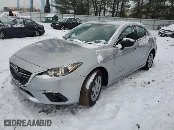 2015 Mazda 3 i SV with VIN JM1BM1T75F1247402, listed as a Copart auction lot 86841394 with 30,452 mi miles and Salvage Title. Bid and sale history available at DreamBid. Image 1.