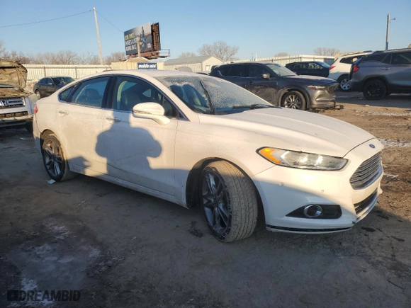 2013 Ford Fusion Titanium with VIN 3FA6P0K93DR267310, listed as a Copart auction lot 88495605 with 0 mi miles and Salvage Title. Bid and sale history available at carsss.com. Image 4.