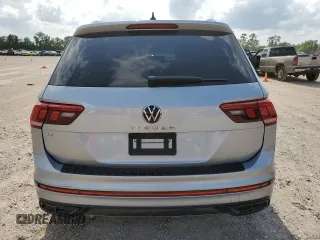 2022 Volkswagen Tiguan SE R-Line Black with VIN 3VVCB7AX6NM140264, listed as a Copart auction lot 55124815 with 28,340 mi miles and Salvage title. Bid and sale history available at DreamBid. Image 6.