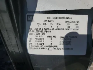 2003 Oldsmobile Alero GL1 z VIN 1G3NL52F33C278485, wystawiony jako Copart lot #45201535 z przebiegiem 196 190 mil mil oraz Szkoda całkowita • Salvage title. Historia ofert i sprzedaży dostępna na DreamBid. Obrazek 13.
