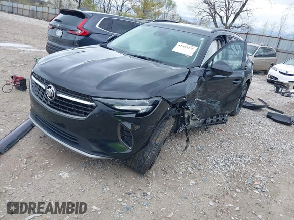 2021 Buick Envision Preferred with VIN LRBFZMR4XMD194918, listed as a IAAI auction lot 41955235 with 55,249 mi miles and . Bid and sale history available at carsss.com. Image 2.