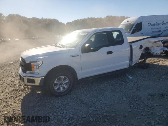 2020 Ford F-150 XL with VIN 1FTEX1EB8LFB83747, listed as a Copart auction lot 75006024 with 82,262 mi miles and Salvage Title. Bid and sale history available at carsss.com. Image 1.