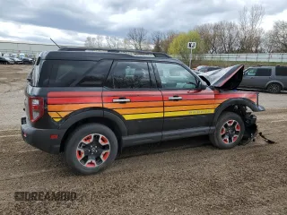 2025 Ford Bronco with VIN 3FMCR9KN4SRE07608, listed as a Copart auction lot 53671695 with 1,940 mi miles and Salvage title. Bid and sale history available at DreamBid. Image 3.
