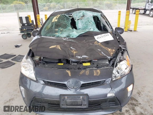 2012 Toyota Prius One with VIN JTDKN3DUXC1506488, listed as a IAAI auction lot 42137519 with 243,893 mi miles. Bid and sale history available at carsss.com. Image 6.