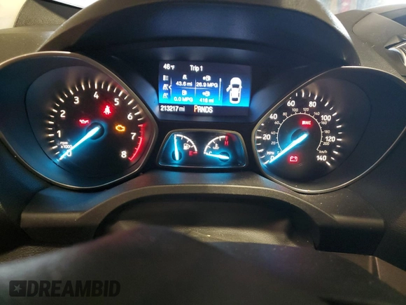 2017 Ford Escape SE with VIN 1FMCU9GD8HUB52557, listed as a Copart auction lot 48892005 with 213,217 mi miles and Salvage Title. Bid and sale history available at carsss.com. Image 9.