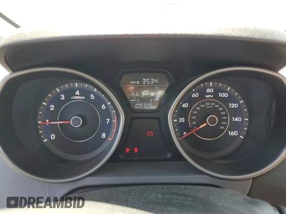 2016 Hyundai Elantra SE with VIN 5NPDH4AE9GH720826, listed as a Copart auction lot 61446445 with 109,305 mi miles and Salvage title. Bid and sale history available at DreamBid. Image 9.