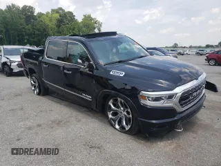 2019 Ram 1500 Limited with VIN 1C6SRFHT1KN625634, listed as a Copart auction lot 62355315 with 65,171 mi miles and Salvage title. Bid and sale history available at DreamBid. Image 4.