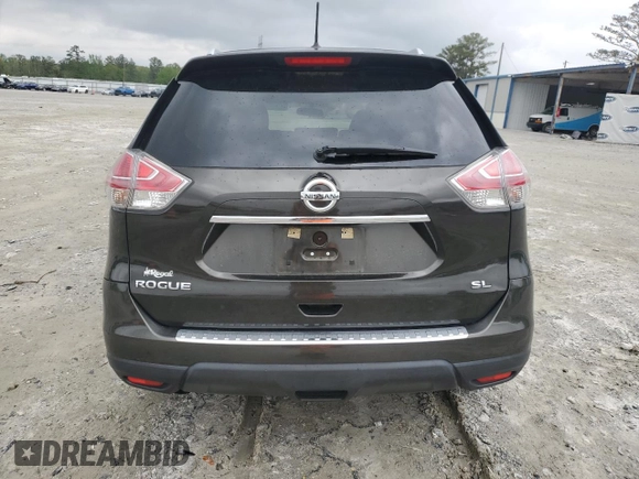 2016 Nissan Rogue SL with VIN 5N1AT2MT5GC794414, listed as a Copart auction lot 52225645 with 77,608 mi miles and Salvage Title. Bid and sale history available at carsss.com. Image 6.
