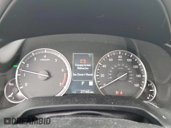 2022 Lexus RX with VIN 2T2HZMDAXNC343166, listed as a Copart auction lot 48301185 with 27,160 mi miles and Salvage Title. Bid and sale history available at carsss.com. Image 9.