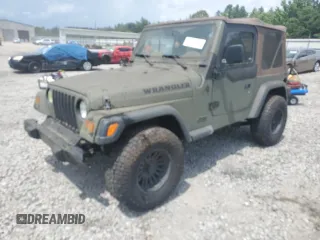 1998 Jeep Wrangler SE with VIN 1J4FY29P8WP784825, listed as a Copart auction lot 61581205 with 148,152 mi miles and Clean title. Bid and sale history available at DreamBid. Image 1.