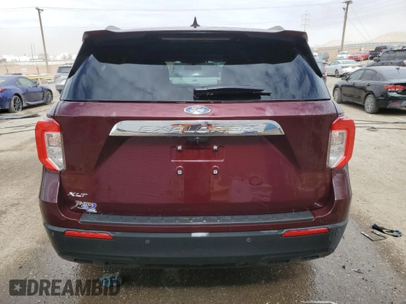 2022 Ford Explorer XLT with VIN 1FMSK7DH1NGA32848, listed as a Copart auction lot 47378465 with 46,329 mi miles and Clean Title. Bid and sale history available at carsss.com. Image 6.