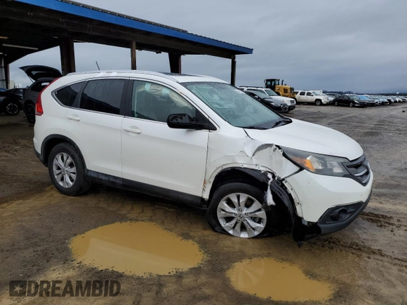 2012 Honda CR-V EX-L with VIN 5J6RM3H74CL030145, listed as a Copart auction lot 49293665 with 165,408 mi miles and Salvage Title. Bid and sale history available at carsss.com. Image 4.