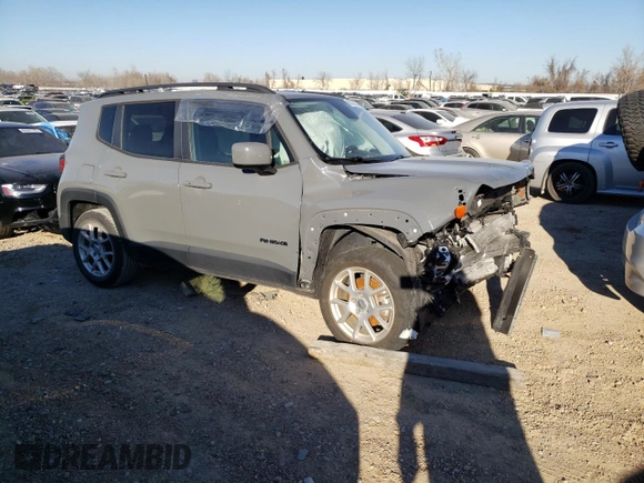 2020 Jeep Renegade Latitude with VIN ZACNJABB2LPL33819, listed as a Copart auction lot 80335293 with Not Provided miles and Salvage Title. Bid and sale history available at DreamBid. Image 4.