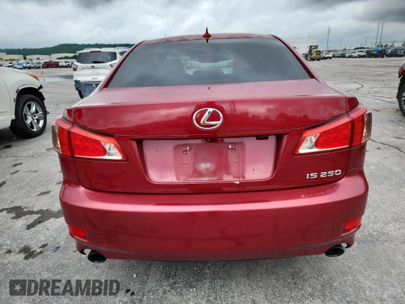 2012 Lexus IS 250 with VIN JTHBF5C2XC5173497, listed as a Copart auction lot 60824515 with 180,813 mi miles and Salvage title. Bid and sale history available at DreamBid. Image 6.