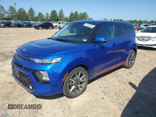 2021 Kia Soul GT-Line with VIN KNDJ63AU6M7764275, listed as a Copart auction lot 63784354 with 37,027 mi miles and Salvage Title. Bid and sale history available at DreamBid. Image 1.