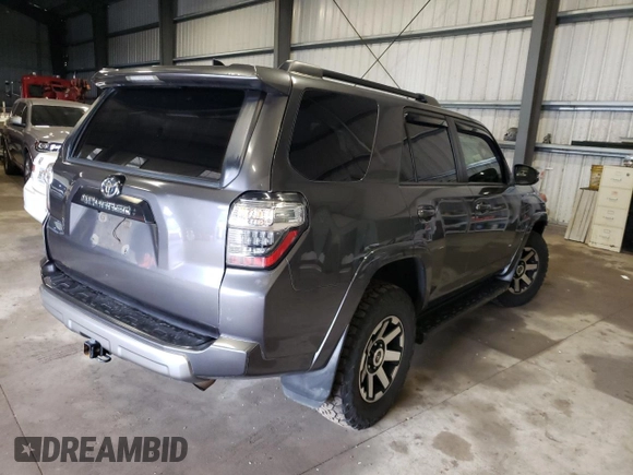 2022 Toyota 4Runner TRD Off Road Premium with VIN JTERU5JR0N5972743, listed as a Copart auction lot 44422585 with 107,559 mi miles and Salvage Title. Bid and sale history available at DreamBid. Image 3.
