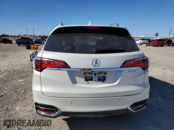 2016 Acura RDX Advance Pkg with VIN 5J8TB3H76GL003019, listed as a Copart auction lot 87494044 with 33,552 mi miles and Salvage Title. Bid and sale history available at carsss.com. Image 6.