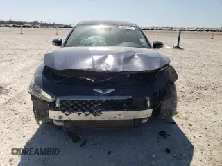 2019 Genesis G70 Advanced with VIN KMTG34LA0KU017086, listed as a Copart auction lot 47943445 with 87,692 mi miles and Salvage title. Bid and sale history available at DreamBid. Image 5.