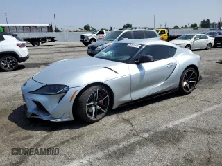 2022 Toyota Supra 3.0 with VIN WZ1DB0C06NW046204, listed as a Copart auction lot 58162645 with Not provided miles and Salvage title. Bid and sale history available at DreamBid. Image 1.