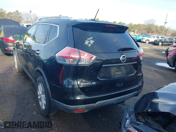 2016 Nissan Rogue SL with VIN KNMAT2MV1GP642662, listed as a IAAI auction lot 41879916 with 150,297 mi miles and . Bid and sale history available at DreamBid. Image 16.