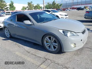 2010 Hyundai Genesis Coupe with VIN KMHHT6KD2AU015828, listed as a IAAI auction lot 42813695 with 155,742 mi miles and . Bid and sale history available at DreamBid. Image 1.