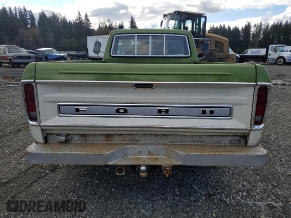 1973 Ford F-250 z VIN F25YRQ44499, wystawiony jako Copart lot #76903644 z przebiegiem 94 832 mil mil oraz Czysty tytuł • Clean title. Historia ofert i sprzedaży dostępna na DreamBid. Obrazek 6.