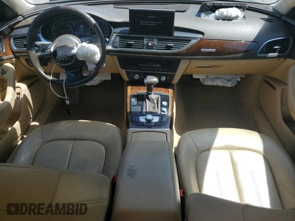 2015 Audi A6 Premium Plus with VIN WAUGFAFC4FN025898, listed as a Copart auction lot 53785675 with 100,892 mi miles and Salvage title. Bid and sale history available at DreamBid. Image 8.