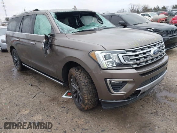 2019 Ford Expedition Max Limited with VIN 1FMJK2AT4KEA46550, listed as a IAAI auction lot 41715133 with 113,130 mi miles and . Bid and sale history available at DreamBid. Image 1.