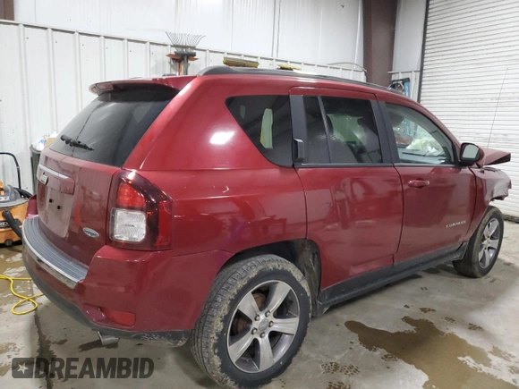2016 Jeep Compass High Altitude с VIN 1C4NJCEAXGD806825, выставлен на аукционе Copart как лот 53179625 с пробегом Не указан миль и Списание • Salvage title. История ставок и продаж доступна на DreamBid. Изображение 3.