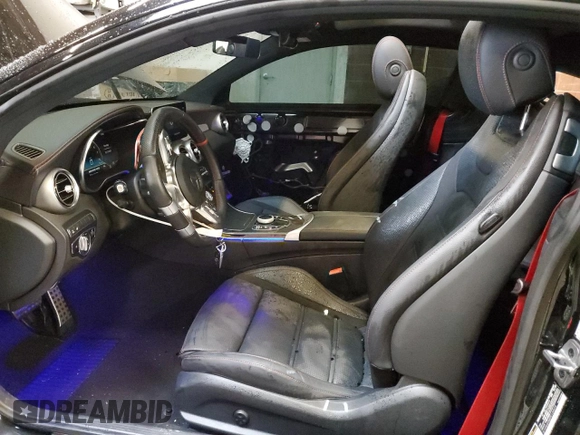 2023 Mercedes-Benz C 43 AMG with VIN W1KWJ6EB8PG124979, listed as a Copart auction lot 45275515 with 6,275 mi miles and Salvage Title. Bid and sale history available at carsss.com. Image 7.