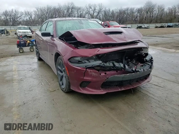 2023 Dodge Charger R/T with VIN 2C3CDXCT8PH655985, listed as a Copart auction lot 44718585 with 21,790 mi miles and Salvage Title. Bid and sale history available at carsss.com. Image 10.