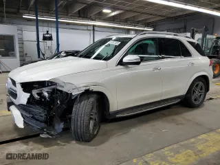 2020 Mercedes-Benz GLE with VIN 4JGFB4KB2LA136571, listed as a Copart auction lot 47412025 with 76,641 mi miles and Salvage Title. Bid and sale history available at carsss.com. Image 1.