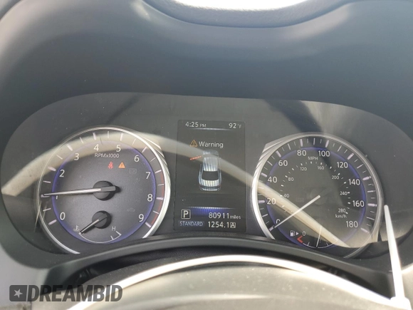 2017 Infiniti Q50 Premium z VIN JN1EV7AP0HM742479, wystawiony jako Copart lot #56358265 z przebiegiem 80 911 mil mil oraz Szkoda całkowita • Salvage title. Historia ofert i sprzedaży dostępna na DreamBid. Obrazek 9.