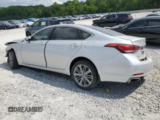 2018 Genesis G80 3.8L with VIN KMHGN4JE4JU281405, listed as a Copart auction lot 54934575 with 72,534 mi miles and Salvage title. Bid and sale history available at DreamBid. Image 2.