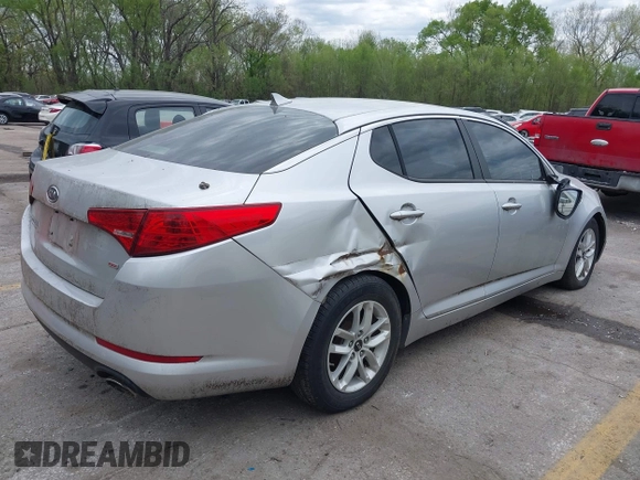 2011 Kia Optima LX with VIN KNAGM4A71B5149283, listed as a IAAI auction lot 42034379 with Not Provided miles and . Bid and sale history available at DreamBid. Image 4.