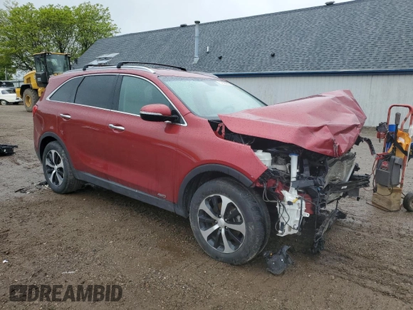 2016 Kia Sorento EX with VIN 5XYPHDA17GG128925, listed as a Copart auction lot 57088935 with 82,929 mi miles and Clean title. Bid and sale history available at DreamBid. Image 4.