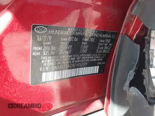 2020 Hyundai Santa Fe SE с VIN 5NMS23AD4LH152129, выставлен на аукционе IAAI как лот 42550545 с пробегом 64 946 миль миль и . История ставок и продаж доступна на DreamBid. Изображение 9.
