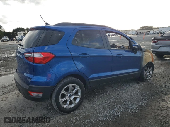 2021 Ford EcoSport SE z VIN MAJ3S2GE8MC408342, wystawiony jako Copart lot #47850495 z przebiegiem Nie podano mil oraz Szkoda całkowita • Salvage title. Historia ofert i sprzedaży dostępna na DreamBid. Obrazek 3.