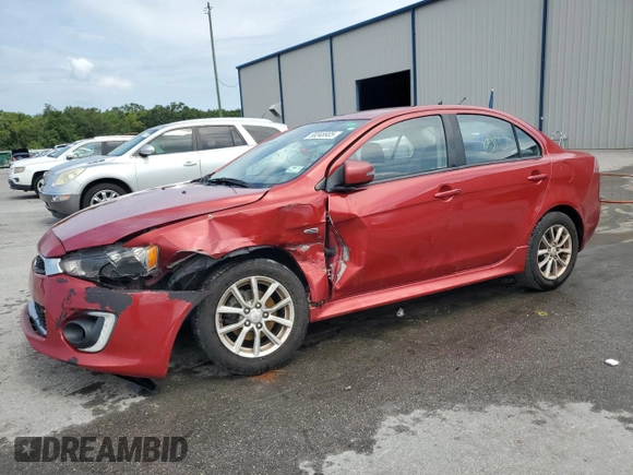 2016 Mitsubishi Lancer ES z VIN JA32U2FU0GU005090, wystawiony jako Copart lot #58348905 z przebiegiem 160 993 mil mil oraz Szkoda całkowita • Salvage title. Historia ofert i sprzedaży dostępna na DreamBid. Obrazek 1.