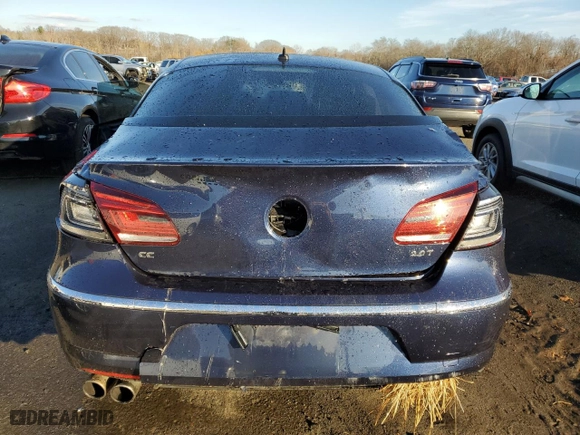 2013 Volkswagen CC Lux with VIN WVWRP7ANXDE556010, listed as a Copart auction lot 81926064 with 0 mi miles and Non Repairable. Bid and sale history available at carsss.com. Image 6.